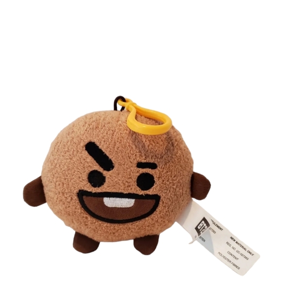 Gund Line Friends Shooky 6" Stuffed Plush Character with Clip BT21 - Picture 7 of 7